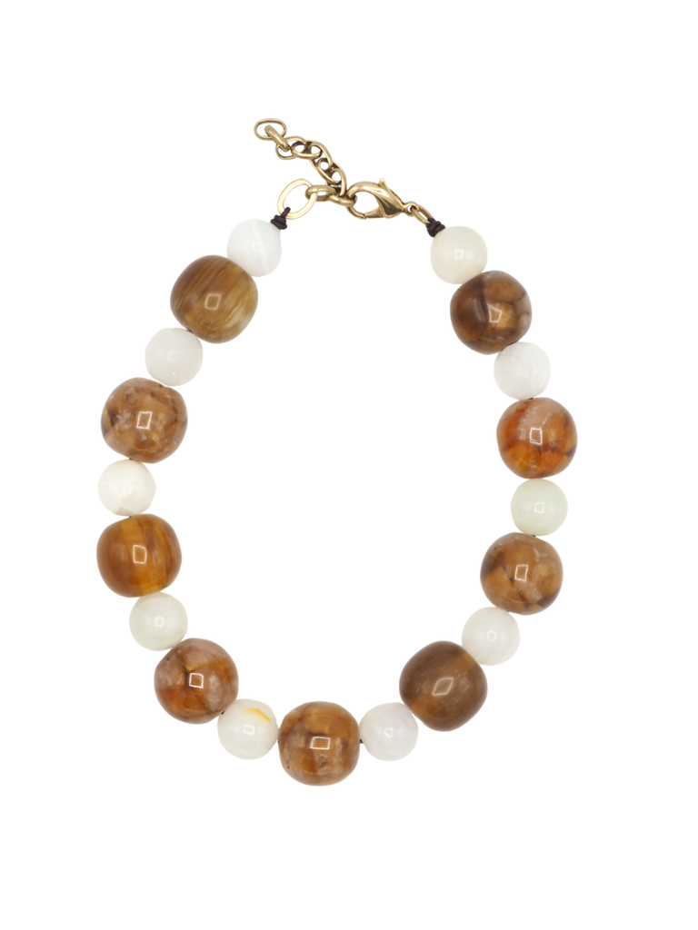 BICOLOR RESIN NECKLACE