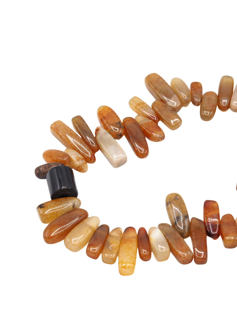 ORANGE TUBE NECKLACE