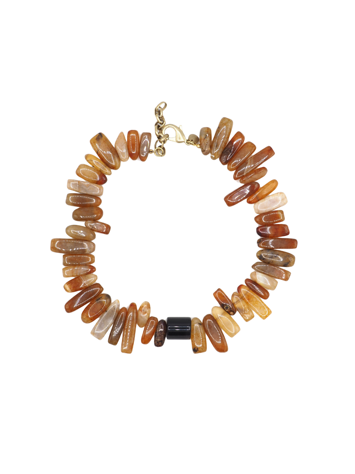 ORANGE TUBE NECKLACE