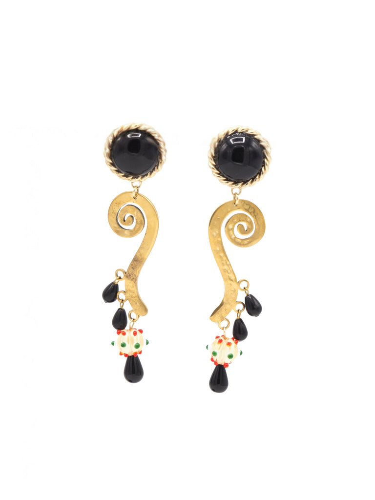 BLACK WIDOW EARRINGS