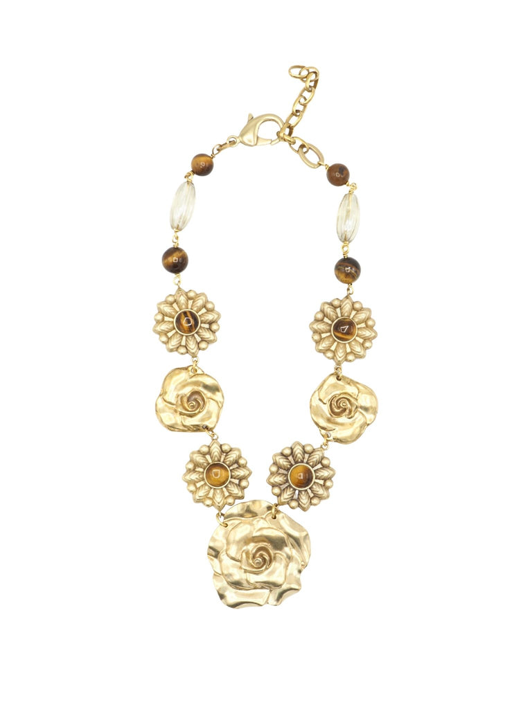 DUES FLORS NECKLACE