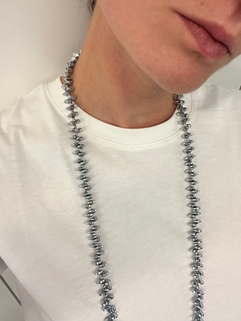 BRILLI NECKLACE - DARK SILVER
