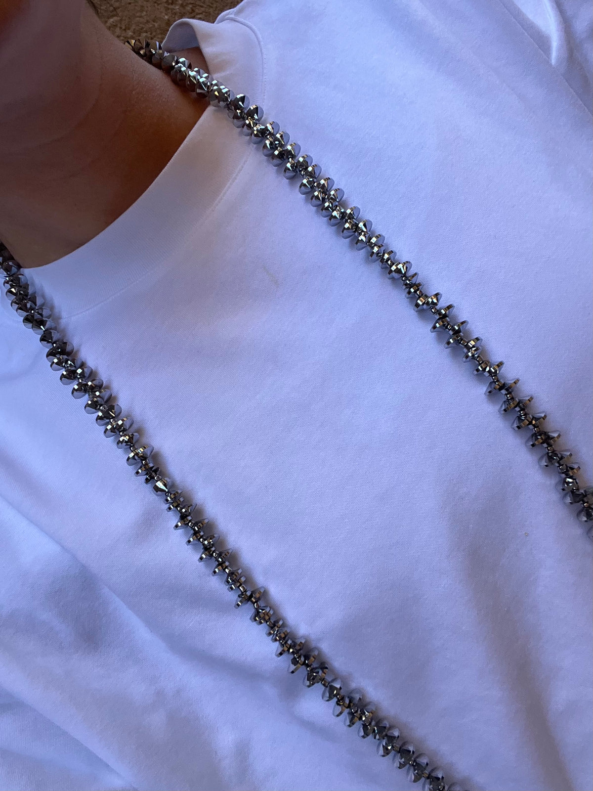 BRILLI NECKLACE - DARK SILVER