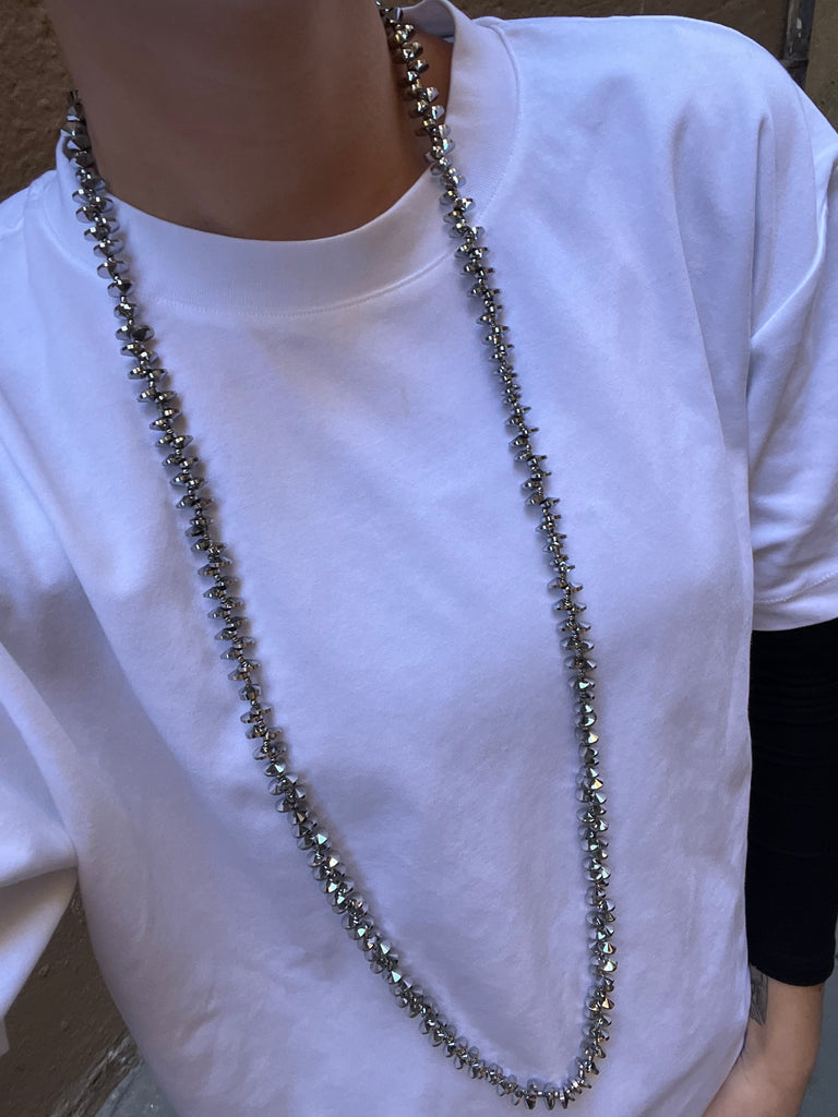BRILLI NECKLACE - DARK SILVER
