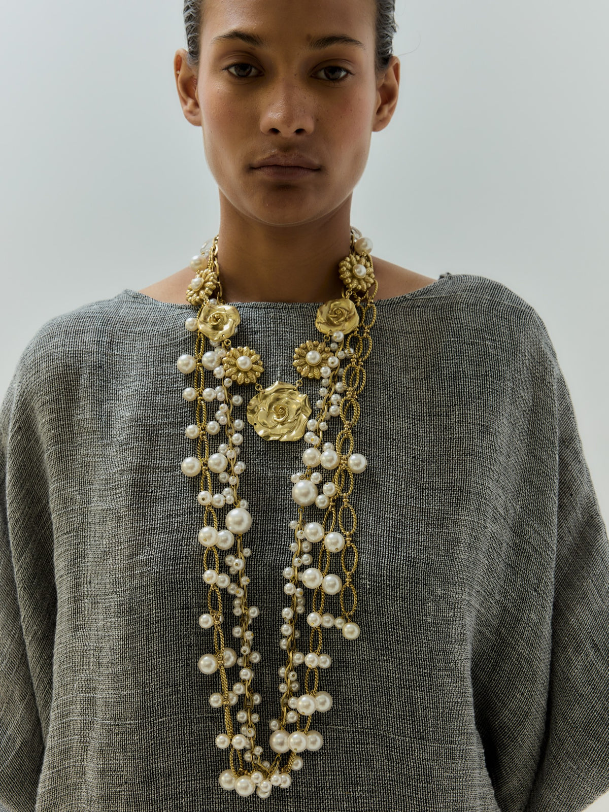 DUES FLORS NECKLACE