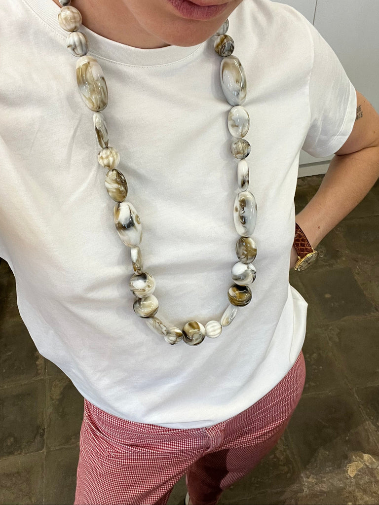 OVAL IVORY NECKLACE